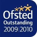 Ofsted Outstanding 2009/10 logo